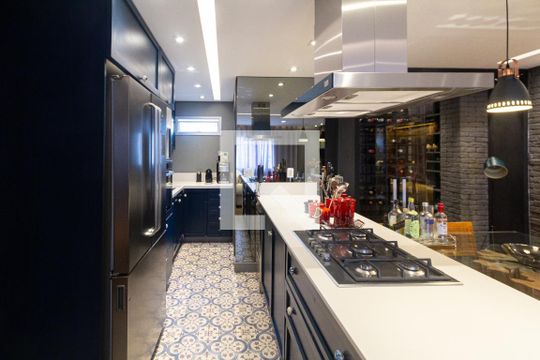 Sala/Cozinha de apartamento à venda com 2 quartos, 90m² em Vila Nova Conceição, São Paulo