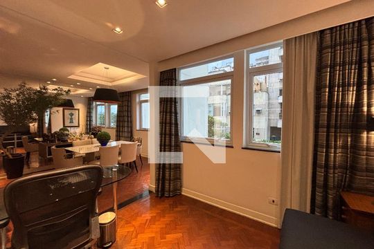 Sala 2 de apartamento para alugar com 1 quarto, 85m² em Copacabana, Rio de Janeiro