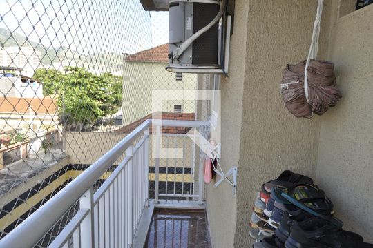 Varanda da Sala de apartamento à venda com 2 quartos, 60m² em Sampaio, Rio de Janeiro