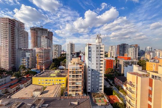 Vista de kitnet/studio à venda com 1 quarto, 27m² em Cerqueira César, São Paulo