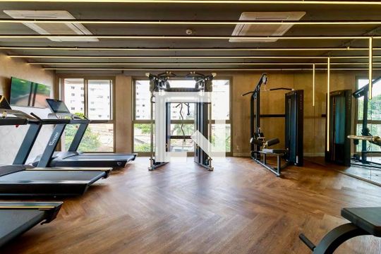 Área comum - Academia de kitnet/studio para alugar com 1 quarto, 24m² em Santo Amaro, São Paulo