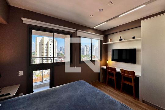 Studio de kitnet/studio para alugar com 1 quarto, 24m² em Santo Amaro, São Paulo