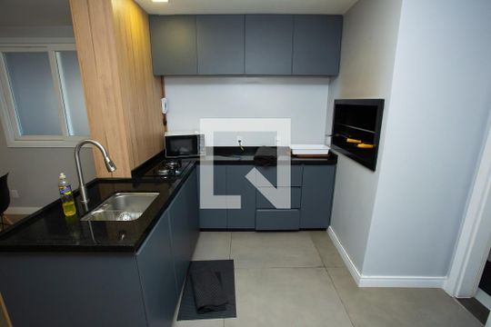 Área comum - Salão de festas de apartamento à venda com 1 quarto, 62m² em Niterói, Canoas