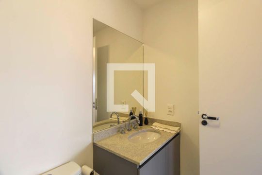 Banheiro de kitnet/studio à venda com 1 quarto, 29m² em Vila Independencia, São Paulo
