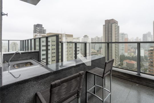 Área comum de kitnet/studio para alugar com 1 quarto, 27m² em Perdizes, São Paulo