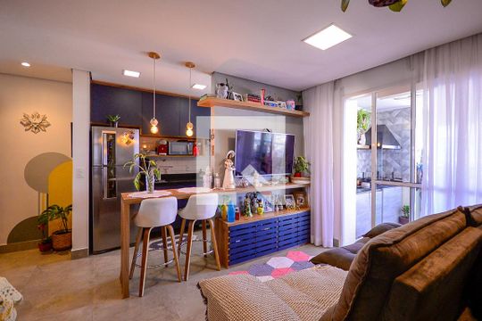 Sala  de apartamento à venda com 2 quartos, 67m² em Sacomã, São Paulo