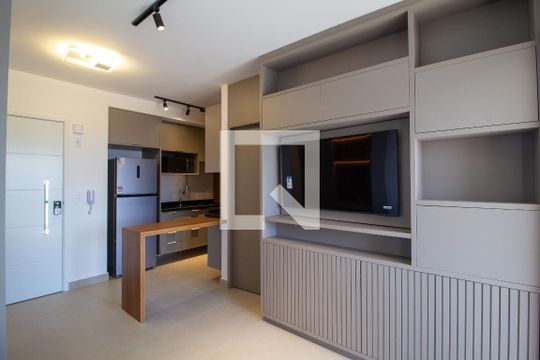 Sala de apartamento para alugar com 1 quarto, 47m² em Parque Campolim, Sorocaba