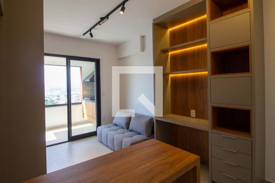 Sala de apartamento para alugar com 1 quarto, 47m² em Parque Campolim, Sorocaba