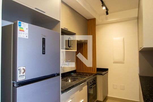 Cozinha de apartamento para alugar com 1 quarto, 47m² em Parque Campolim, Sorocaba