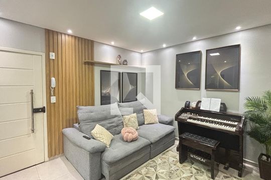 Sala de apartamento à venda com 3 quartos, 80m² em Vila Metalúrgica, Santo André