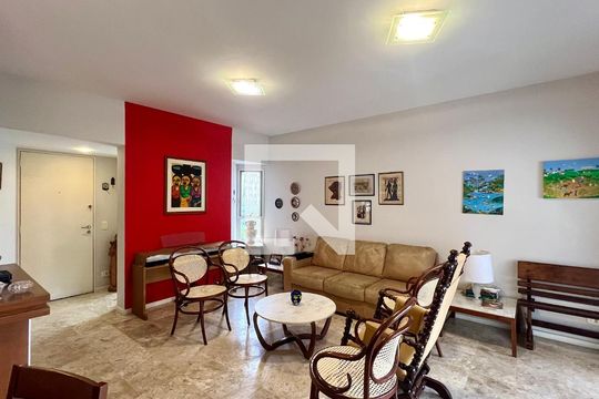 Sala de apartamento para alugar com 3 quartos, 117m² em Pinheiros, São Paulo