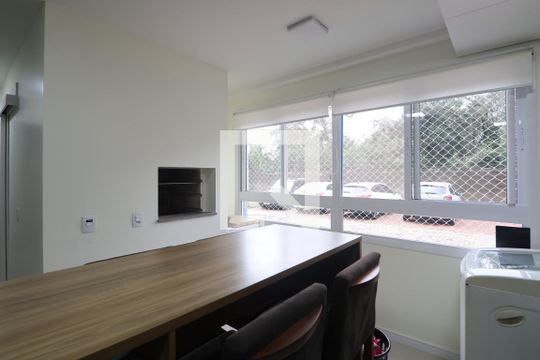Sala/Cozinha de apartamento à venda com 2 quartos, 54m² em Fátima, Canoas
