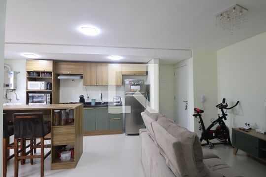 Sala/Cozinha de apartamento à venda com 2 quartos, 54m² em Fátima, Canoas