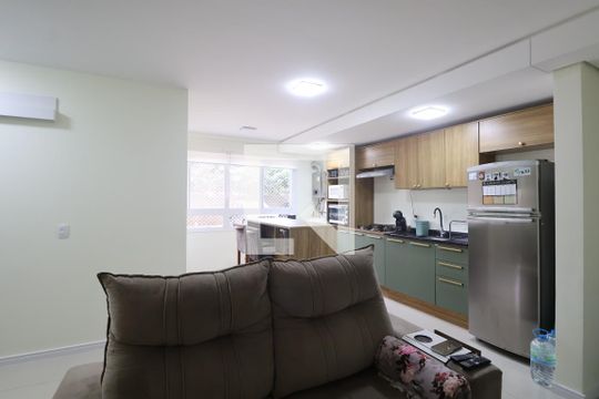Sala/Cozinha de apartamento à venda com 2 quartos, 54m² em Fátima, Canoas