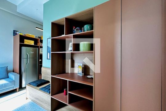 Sala de apartamento à venda com 1 quarto, 34m² em Santo Amaro, São Paulo
