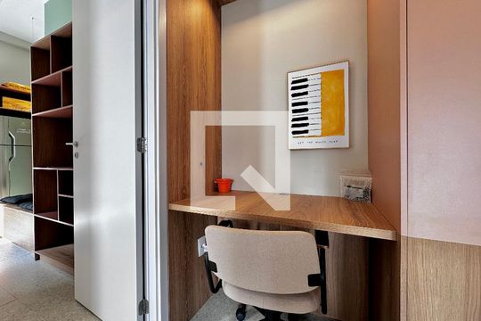 Quarto de apartamento à venda com 1 quarto, 34m² em Santo Amaro, São Paulo