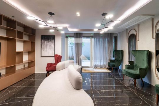 Hall social de kitnet/studio à venda com 1 quarto, 27m² em Perdizes, São Paulo