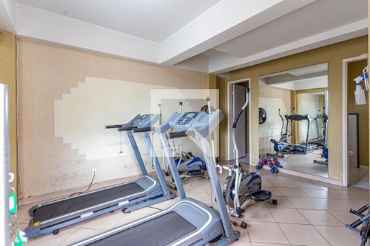 Área comum - Academia de apartamento para alugar com 2 quartos, 46m² em Parque Sao Vicente, Santo André