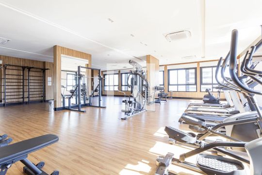 Área comum - Academia de kitnet/studio para alugar com 1 quarto, 24m² em Vila Olímpia, São Paulo