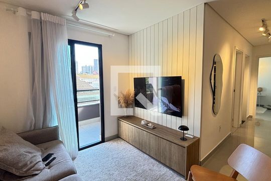 Sala de apartamento à venda com 3 quartos, 74m² em Jardim, Santo André