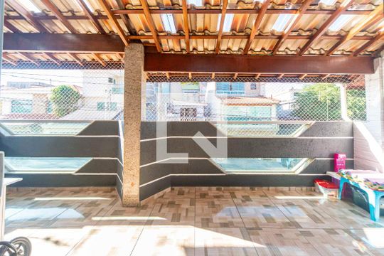 Varanda da Sala de casa para alugar com 3 quartos, 268m² em Vila Linda, Santo André