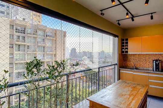Varanda da Sala de apartamento à venda com 3 quartos, 92m² em Alto da Mooca, São Paulo