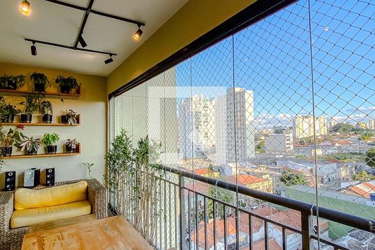 Varanda da Sala de apartamento à venda com 3 quartos, 92m² em Alto da Mooca, São Paulo