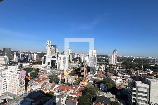 Vista da Sacada de kitnet/studio para alugar com 1 quarto, 37m² em Pinheiros, São Paulo