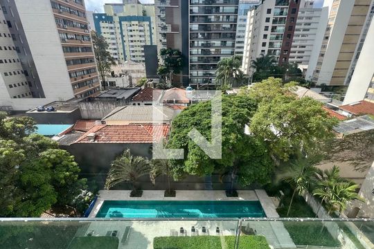 Vista da sala de apartamento para alugar com 2 quartos, 93m² em Jardim Paulista, São Paulo