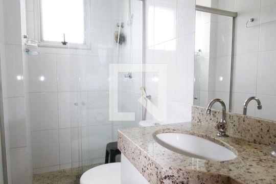 Banheiro da Suíte 1 de apartamento à venda com 4 quartos, 170m² em Gutierrez, Belo Horizonte