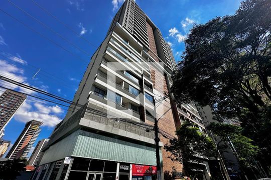 Fachada de kitnet/studio para alugar com 1 quarto, 24m² em Itaim Bibi, São Paulo
