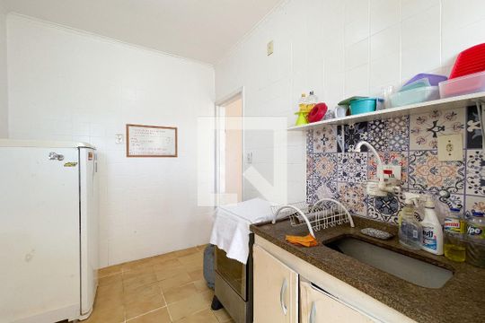 Cozinha de apartamento à venda com 1 quarto, 40m² em Jardim Beatriz, São Bernardo do Campo