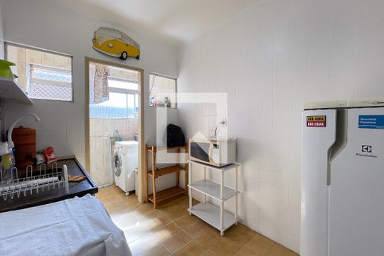 Cozinha de apartamento à venda com 1 quarto, 40m² em Jardim Beatriz, São Bernardo do Campo