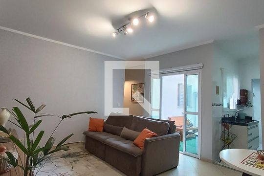 Sala de apartamento à venda com 3 quartos, 74m² em Vila Francisco Matarazzo, Santo André