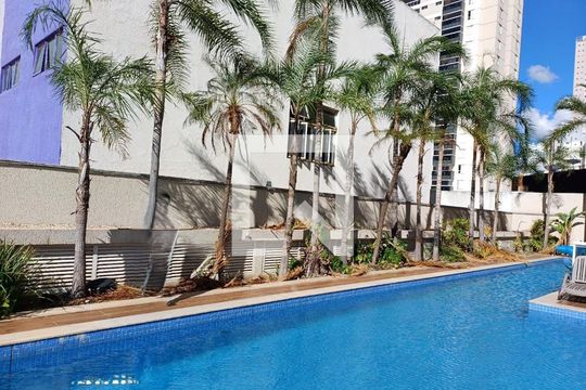 Área comum - Piscina de apartamento para alugar com 2 quartos, 70m² em Setor Bueno, Goiânia
