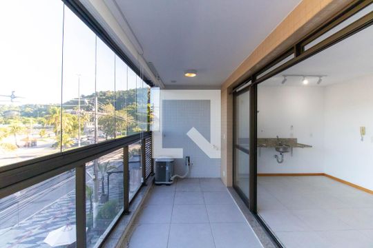 Varanda da Sala de apartamento à venda com 1 quarto, 37m² em São Francisco, Niterói