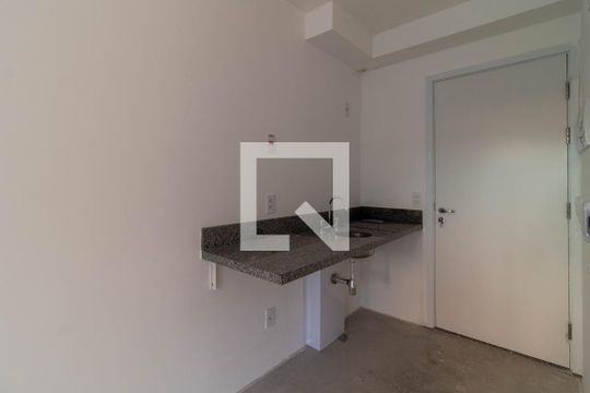 Cozinha de kitnet/studio à venda com 1 quarto, 33m² em Barra Funda, São Paulo
