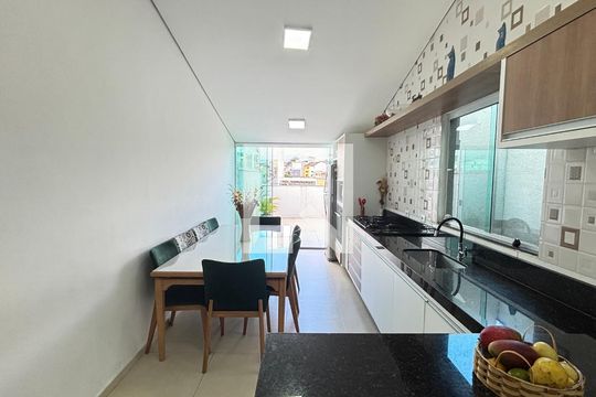 Cobertura - Cozinha de apartamento à venda com 2 quartos, 96m² em Parque Capuava, Santo André