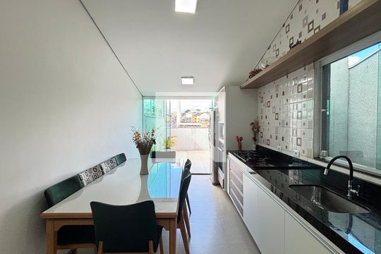 Cobertura - Cozinha de apartamento à venda com 2 quartos, 96m² em Parque Capuava, Santo André