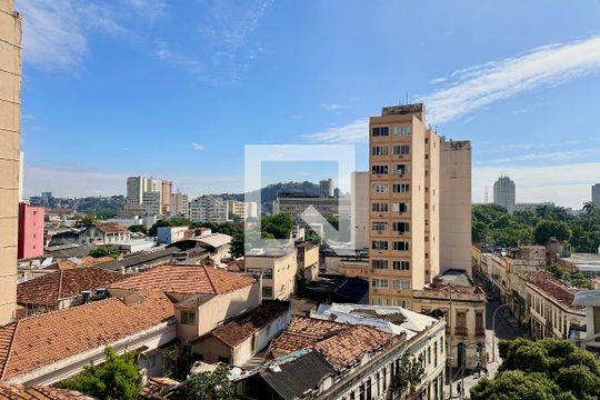 Vista - Sala/Quarto de apartamento para alugar com 1 quarto, 40m² em Centro, Rio de Janeiro