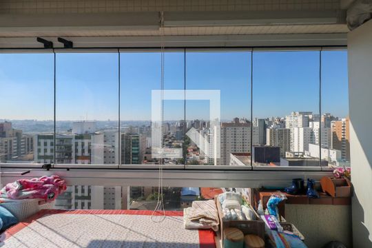 Varanda da Suíte de apartamento à venda com 3 quartos, 107m² em Santo Antônio, São Caetano do Sul
