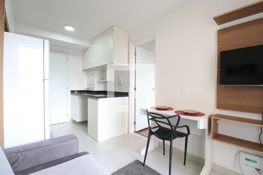 Sala de apartamento para alugar com 1 quarto, 26m² em Barra Funda, São Paulo