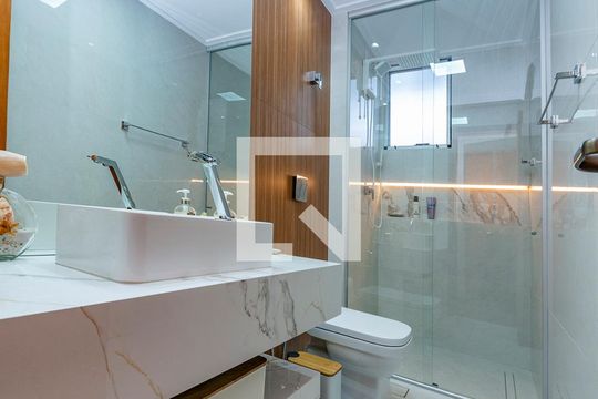 Banheiro Social de apartamento à venda com 3 quartos, 170m² em Padre Eustáquio, Belo Horizonte