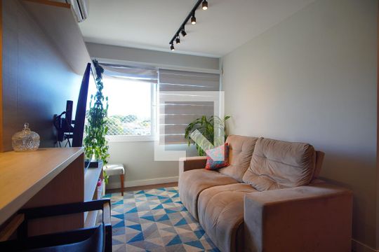 Sala de apartamento à venda com 2 quartos, 64m² em São Sebastião, Porto Alegre