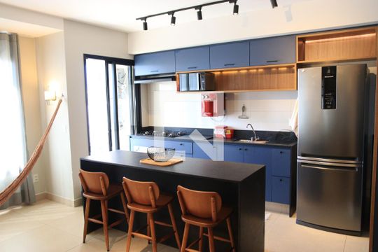 Cozinha  de apartamento para alugar com 1 quarto, 64m² em Setor Aeroporto, Goiânia