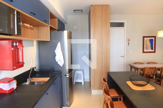 Cozinha e Área de Serviço de apartamento para alugar com 1 quarto, 64m² em Setor Aeroporto, Goiânia