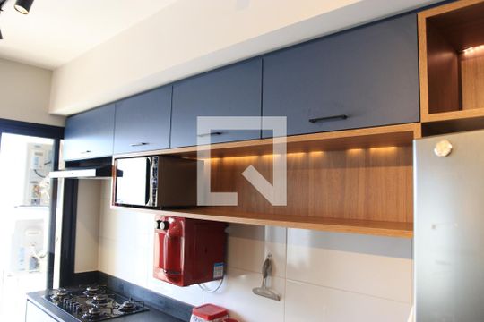 Cozinha e Área de Serviço de apartamento para alugar com 1 quarto, 64m² em Setor Aeroporto, Goiânia