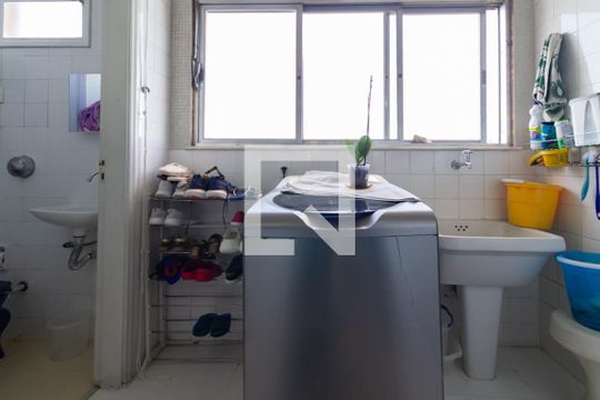 Área de serviço de apartamento à venda com 4 quartos, 160m² em Leblon, Rio de Janeiro