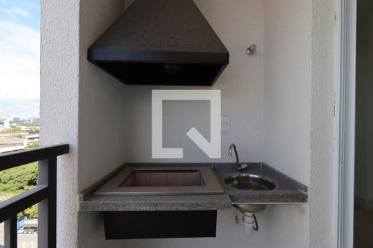 Varanda Gourmet de apartamento à venda com 2 quartos, 48m² em Utinga, Santo André