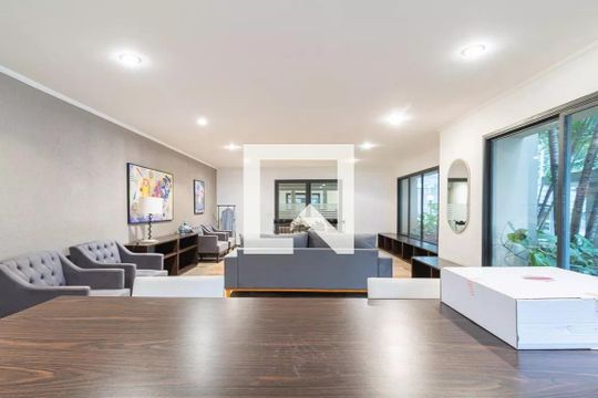 Área comum de apartamento à venda com 1 quarto, 37m² em Indianópolis, São Paulo
